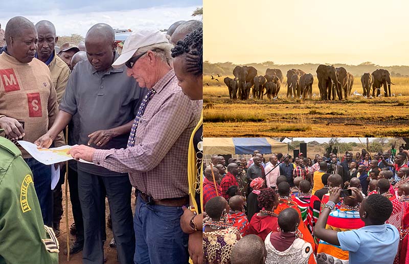 190917 Collage of Big Life on the ground at Kimana Sanctuary